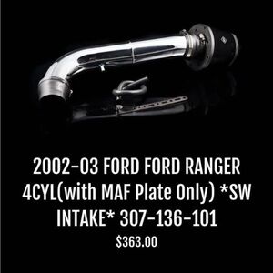 Ford Ranger Silver Intake System